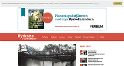 Desktop Screenshot of kyrkanstidning.se